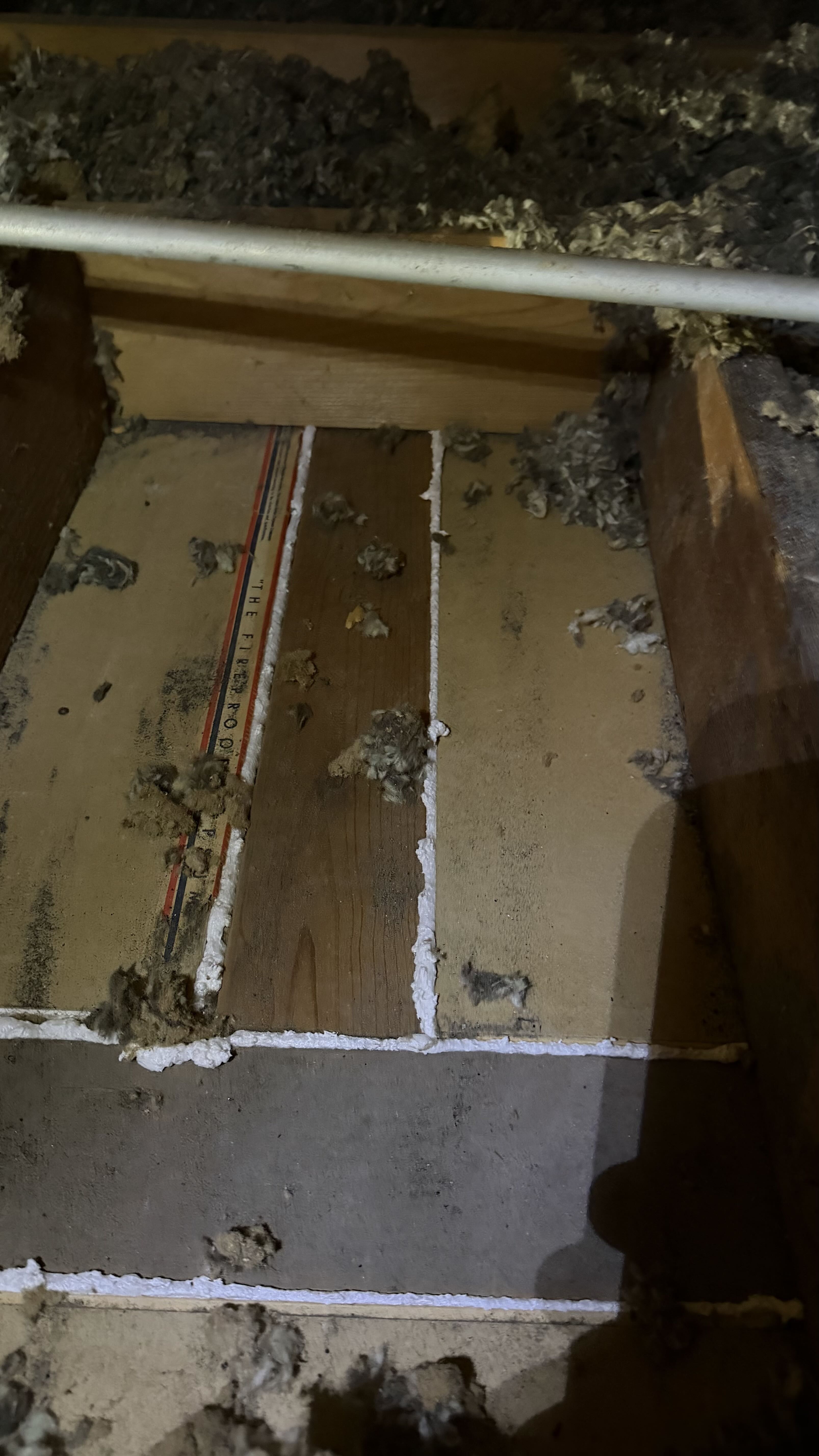 Air sealing work in progress